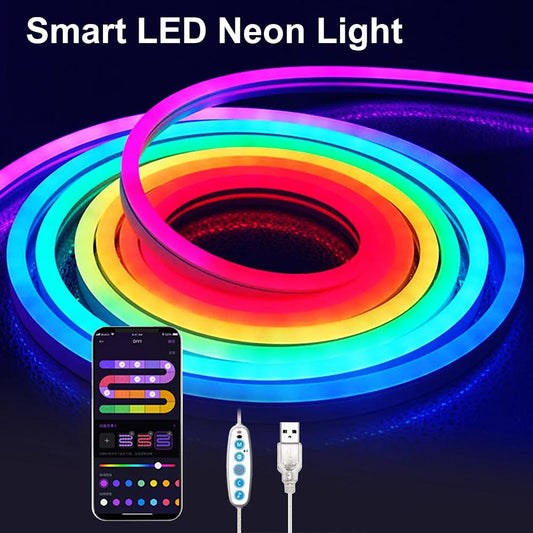 Neon LED Strip Light with Music Sync 1/2/3M