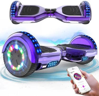 Ultimate Hoverboard for Kids and Teens: 6.5” Wheels, Bluetooth Speaker, and Dazzling LED Lights