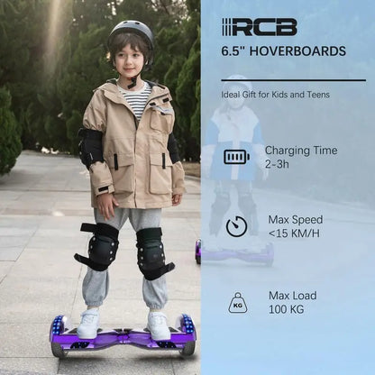 Ultimate Hoverboard for Kids and Teens: 6.5” Wheels, Bluetooth Speaker, and Dazzling LED Lights