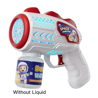 Astronaut Electric light up Bubble Gun