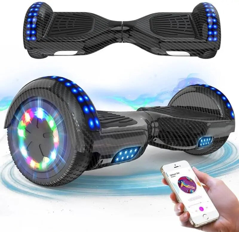 Ultimate Hoverboard for Kids and Teens: 6.5” Wheels, Bluetooth Speaker, and Dazzling LED Lights