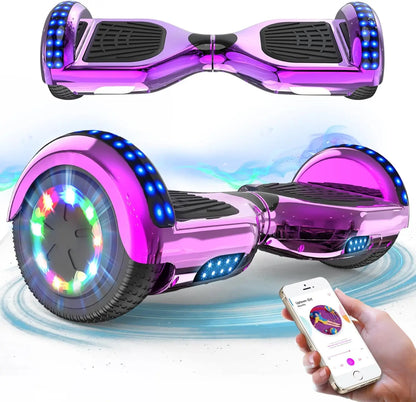 Ultimate Hoverboard for Kids and Teens: 6.5” Wheels, Bluetooth Speaker, and Dazzling LED Lights